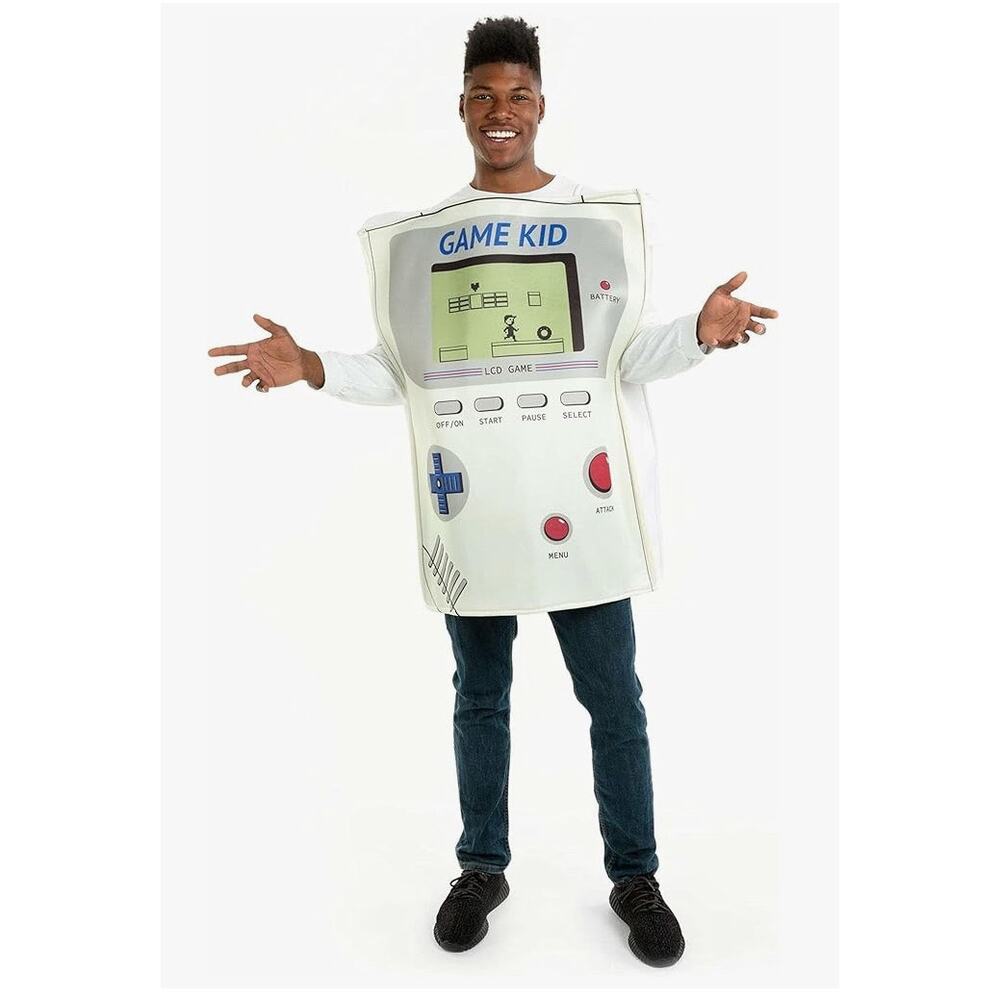 Brand New Hauntlook Adult OS Game Kid Game Boy Halloween Costume Dress Up